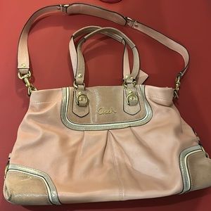 Pink coach purse
